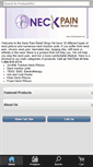 Mobile Screenshot of neckpainreliefkit.com